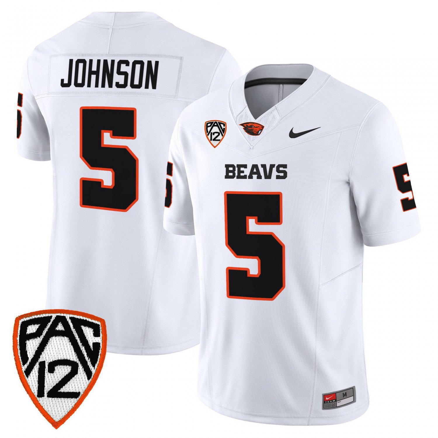 Gabarri Johnson  #5 Oregon State Beavers 2026 Limited Stitched White