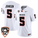 Gabarri Johnson  #5 Oregon State Beavers 2026 Limited Stitched White