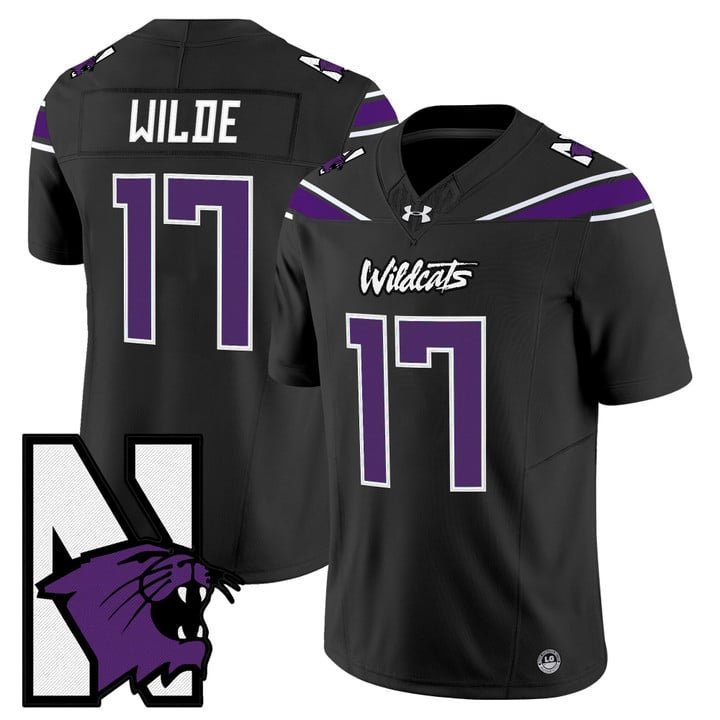 Griffin Wilde  #17 Northwestern Wildcats Honoring 95 Stitched Black