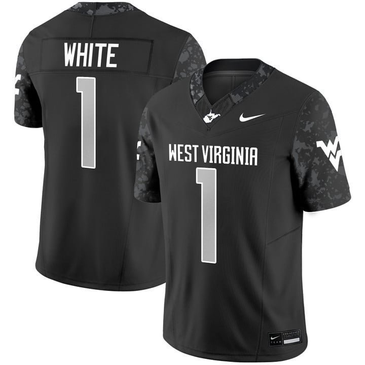 Jahiem White  #1 West Virginia Mountaineers 2026 Vapor Stitched Coal
