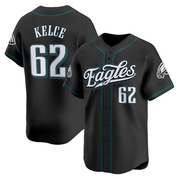 Jason Kelce  #62 Philadelphia Eagles 2026 Vapor Baseball Black - All Stitched