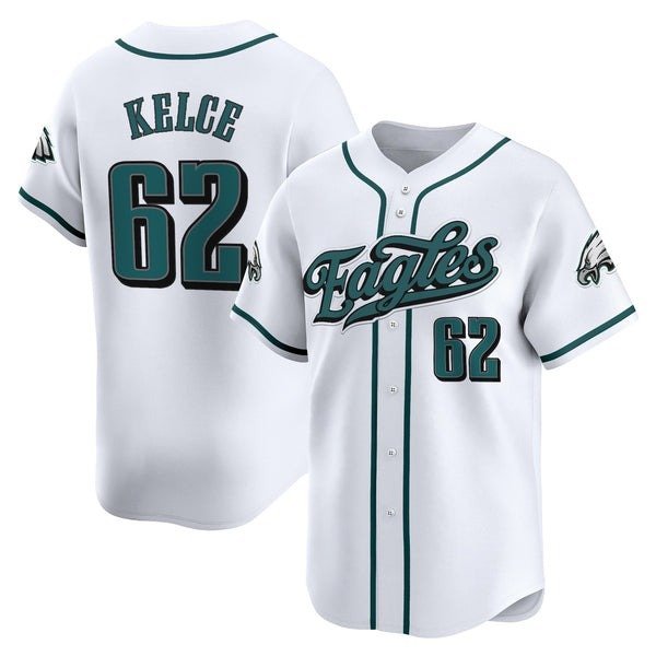 Jason Kelce  #62 Philadelphia Eagles 2026 Vapor Baseball White - All Stitched