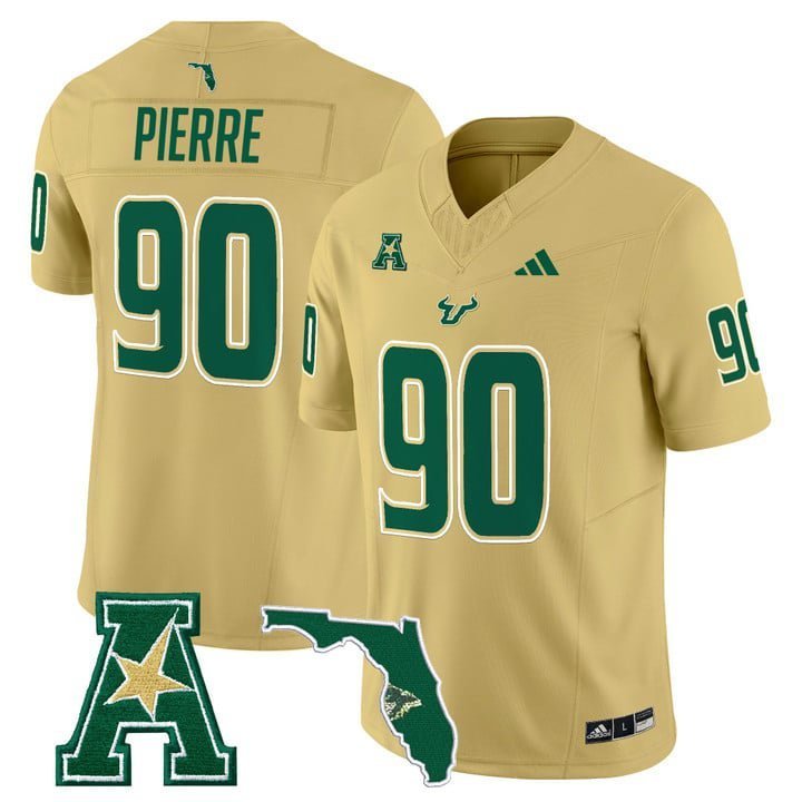 Jason Pierre  #90 South Florida Bulls 2026 Limited Stitched Gold