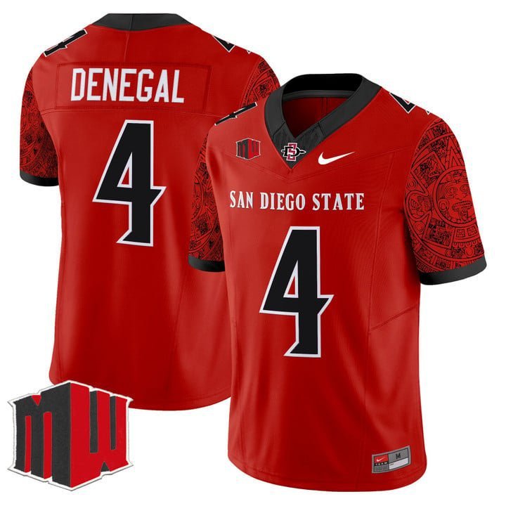 Jayden Denegal  #4 San Diego State Aztecs 2026 Limited Stitched Red