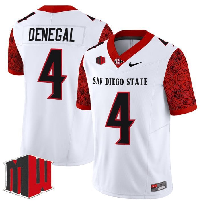 Jayden Denegal  #4 San Diego State Aztecs 2026 Limited Stitched White