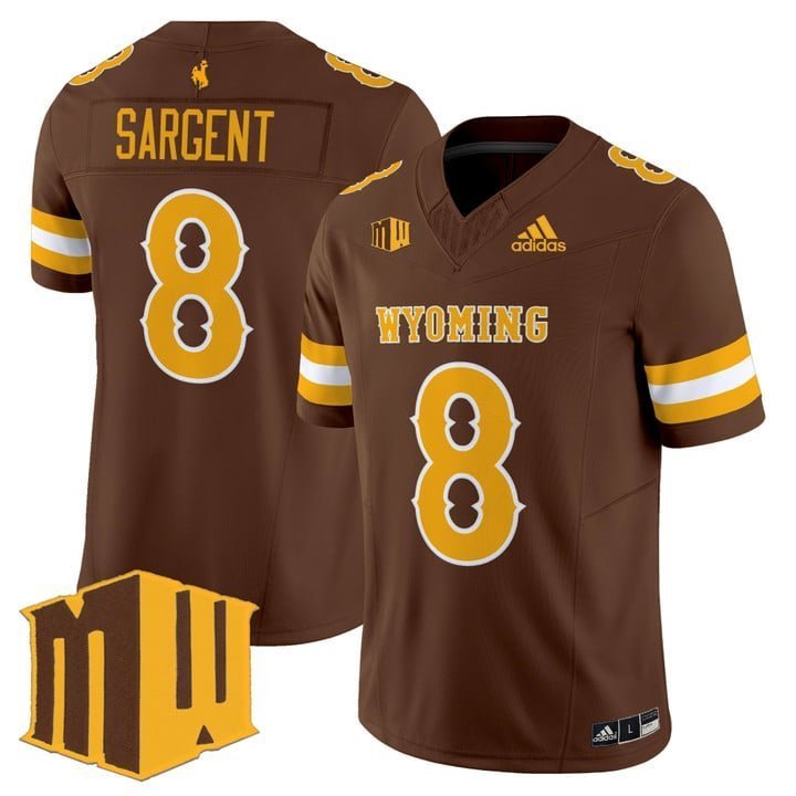 Jaylen Sargent  #8 Wyoming Cowboys 2026 Vapor Limited Stitched Brown