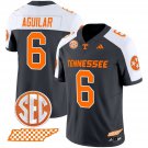Joey Aguilar  #6 Tennessee Vols Rebrand 2026 Checkerboard Grey Alternate