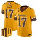 Josh Allen  #17 Wyoming Cowboys 2026 Vapor Limited Stitched Gold Limited