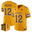Kaden Anderson  #12 Wyoming Cowboys 2026 Vapor Limited Stitched Gold