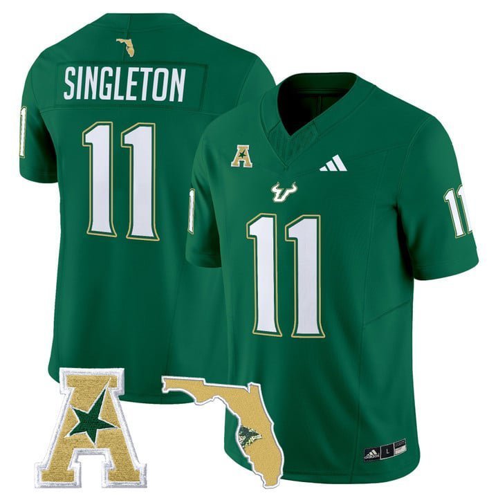 Keshaun Singleton  #11 South Florida Bulls 2026 Limited Stitched Green