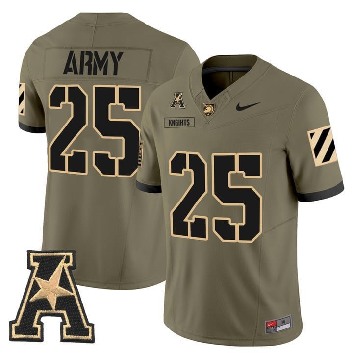 Knights  #25 Army Black Knights 2026 Vapor Limited Stitched Olive