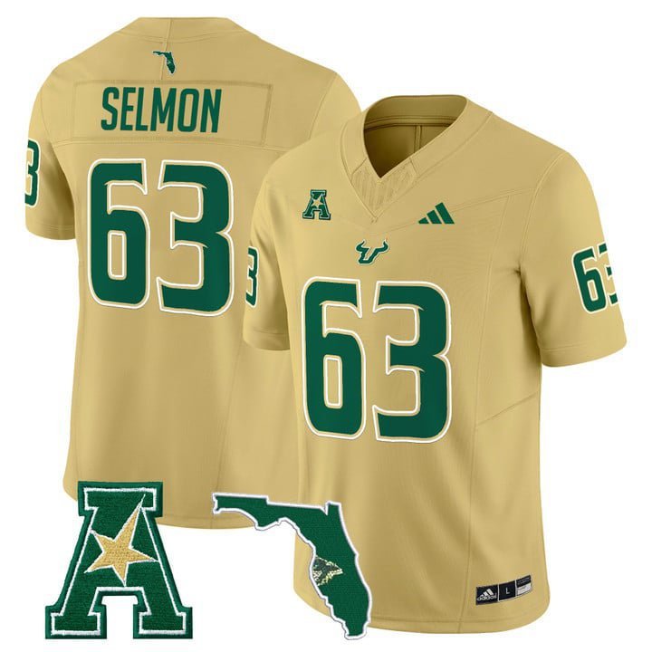 Lee Roy Selmon  #63 South Florida Bulls 2026 Limited Stitched Gold