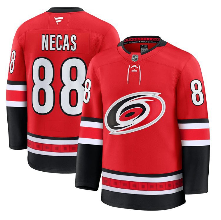 Martin Necas  #88 Carolina Hurricanes 2026 - 26 Premium Stitched Red