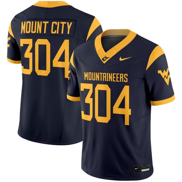 Mount City  #304 West Virginia Mountaineers 2026 Vapor Stitched Navy