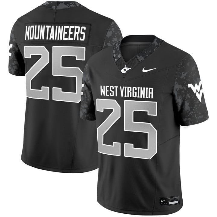 Mountaineers  #25 West Virginia Mountaineers 2026 Limited Stitched Coal
