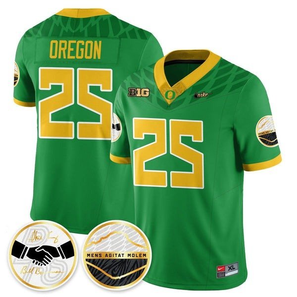 Oregon  #25 Oregon Ducks 2026 Shoe Duck Green - All Stitched