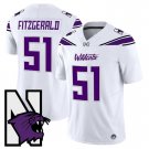 Pat Fitzgerald  #51 Northwestern Wildcats Honoring 95 Stitched White