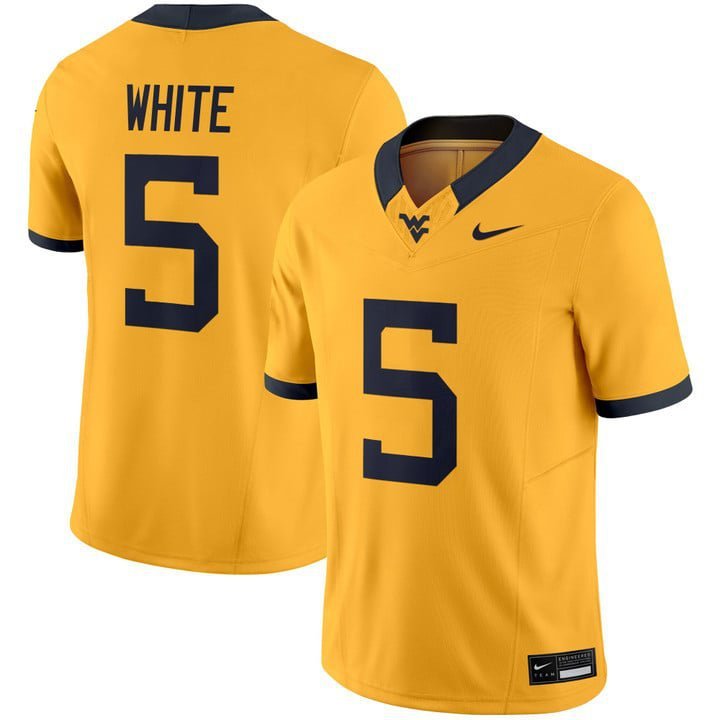 Pat White  #5 West Virginia Mountaineers 2026 Limited Stitched Gold