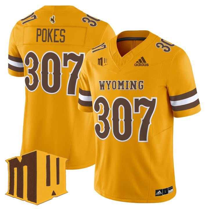 Pokes  #307 Wyoming Cowboys 2026 Vapor Limited Stitched Gold