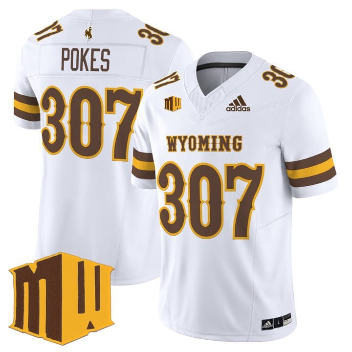 Pokes  #307 Wyoming Cowboys 2026 Vapor Limited Stitched White