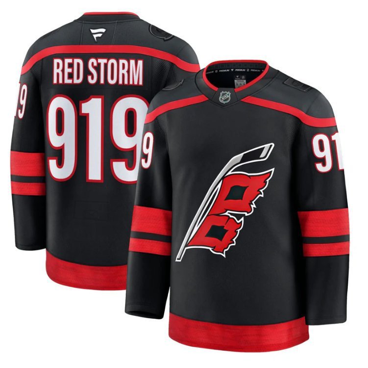 Red Storm  #919 Carolina Hurricanes 2026 - 26 Premium Stitched Black