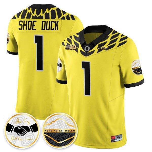 Shoe Duck  #1 Oregon Ducks 2026 Shoe Duck Yellow - All Stitched
