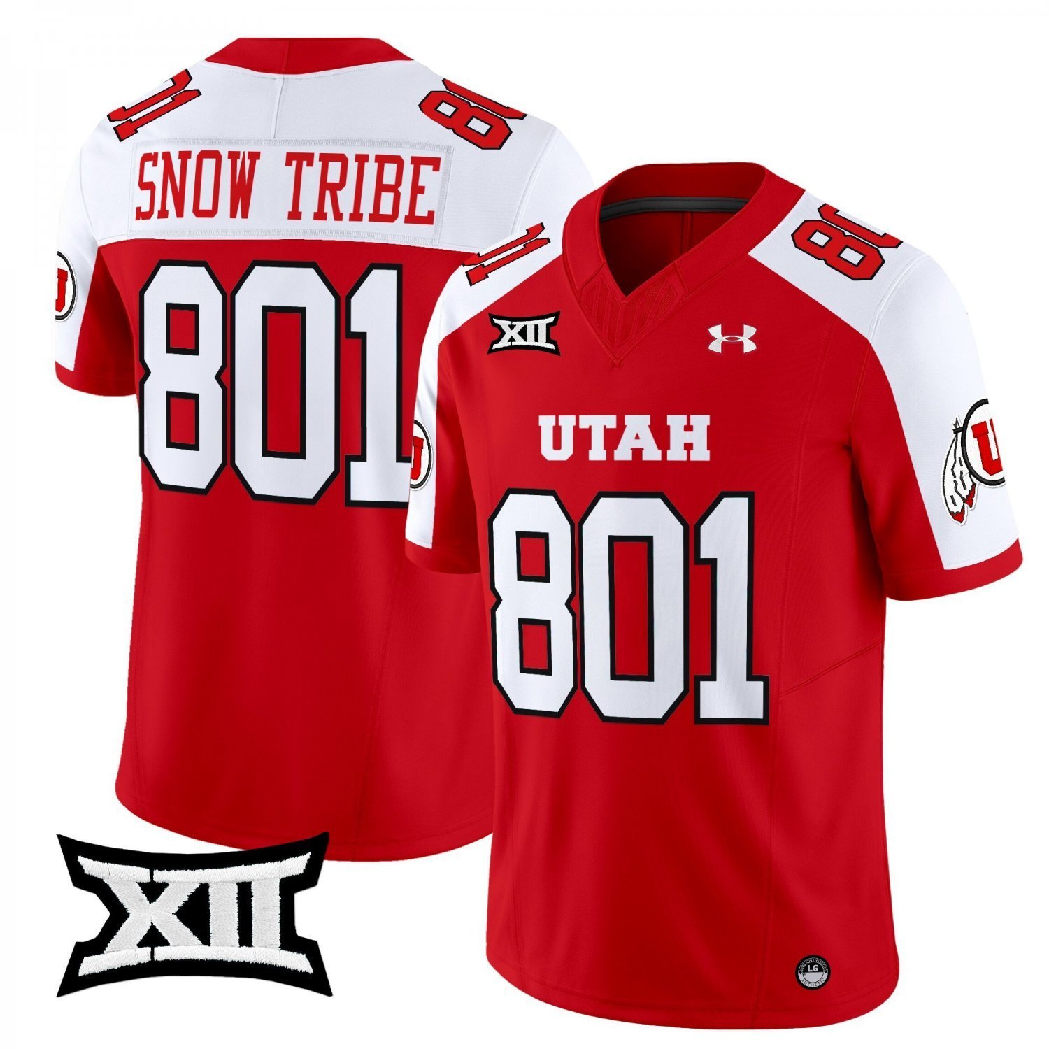Snow Tribe  #801 Utah Utes 2026 Vapor Limited Stitched Red Alternate
