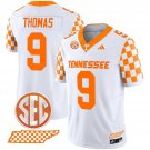Star Thomas  #9 Tennessee Vols Rebrand 2026 Checkerboard Stitched White