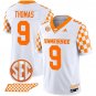 Star Thomas  #9 Tennessee Vols Rebrand 2026 Checkerboard Stitched White
