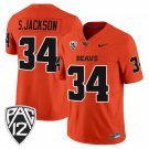 Steven Jackson  #34 Oregon State Beavers 2026 Limited Stitched Orange