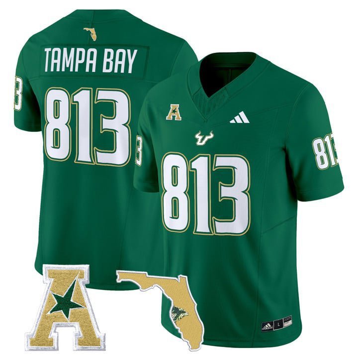 Tampa Bay  #813 South Florida Bulls 2026 Vapor Limited Stitched Green