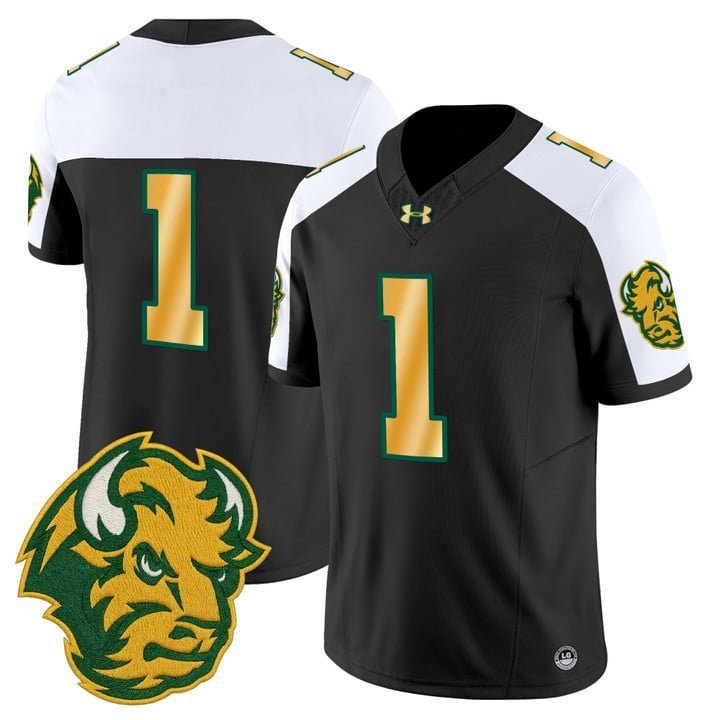 Team  #1 North Dakota State Bison Vapor Limited Stitched Black Alternate