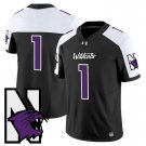 Team  #1 Northwestern Wildcats Honoring 95 Vapor Stitched Black Alternate