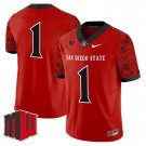 Team  #1 San Diego State Aztecs 2026 Vapor Limited Stitched Red