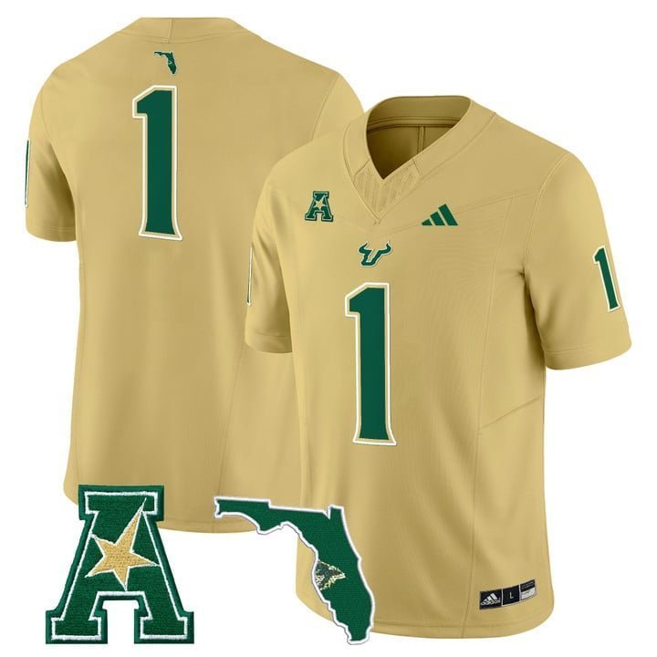 Team  #1 South Florida Bulls 2026 Vapor Limited Stitched Gold