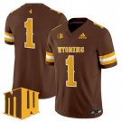 Team  #1 Wyoming Cowboys 2026 Vapor Limited Stitched Brown
