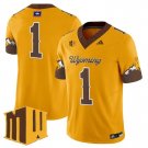 Team  #1 Wyoming Cowboys 2026 Vapor Limited Stitched Gold Limited