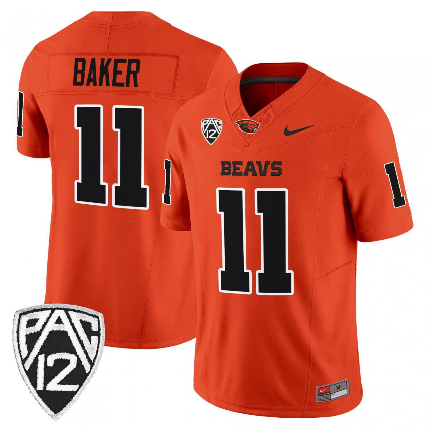 Terry Baker  #11 Oregon State Beavers 2026 Limited Stitched Orange
