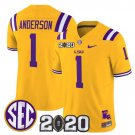 Aaron Anderson  #1 `LSU Tigers 2020 National Champions Vapor Limited Stitched Gold
