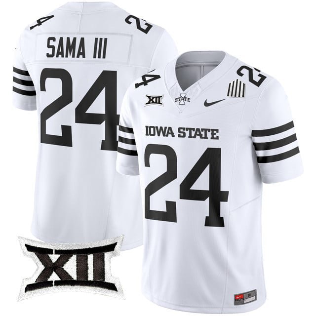 Abu Sama III  #24 Iowa State Cyclones 2026 Vapor Limited Football Stitched White 2