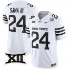 Abu Sama III  #24 Iowa State Cyclones 2026 Vapor Limited Football Stitched White 2