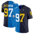 Aidan Hutchinson  #97 Michigan Wolverines Split Vapor Limited - All Stitched