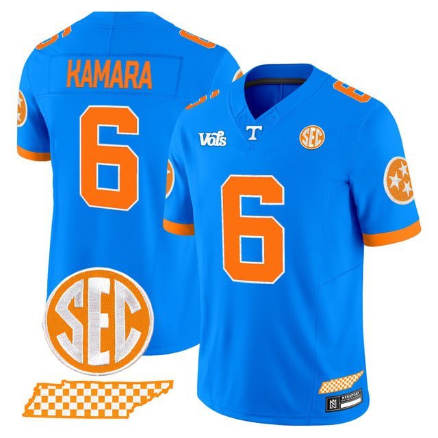 Alvin Kamara  #6 Tennessee Volunteers Blue Blaze Edition Vapor Limited Football Stitched