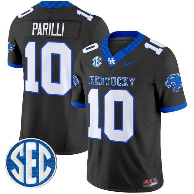 Babe Parilli  #10 Kentucky Wildcats 2026 Vapor Football Limited Stitched Black