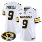 Beau Pribula  #9`Missouri Tigers 2026 Vapor Limited White - All Stitched