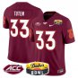 Bhayshul Tuten  #33 Virginia Tech Hokies 2026 Duke's Mayo Bowl Patch Stitched Maroon