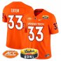 Bhayshul Tuten  #33 Virginia Tech Hokies 2026 Duke's Mayo Bowl Patch Stitched Orange