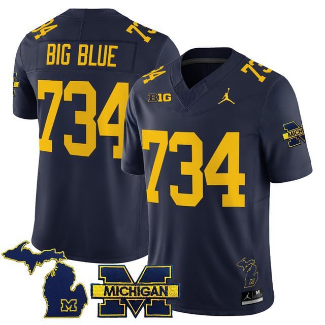 Big Blue  #734 Michigan Wolverines 2026 Vapor Limited Navy - All Stitched