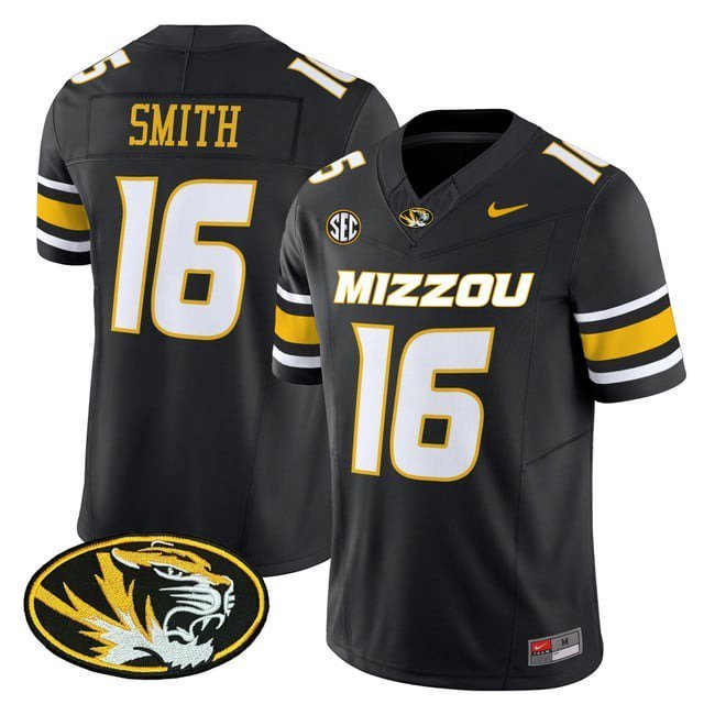Brad Smith  #16`Missouri Tigers 2026 Vapor Limited Black - All Stitched