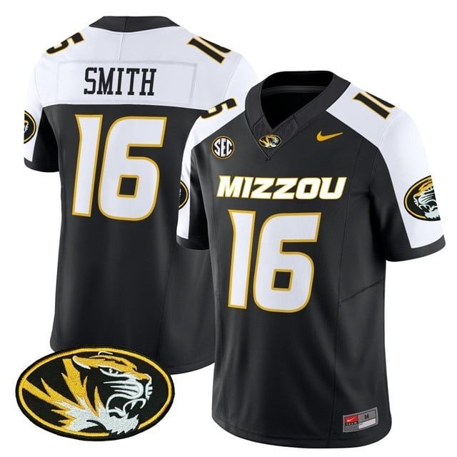 Brad Smith  #16`Missouri Tigers 2026 Vapor Limited Black Alternate - All Stitched